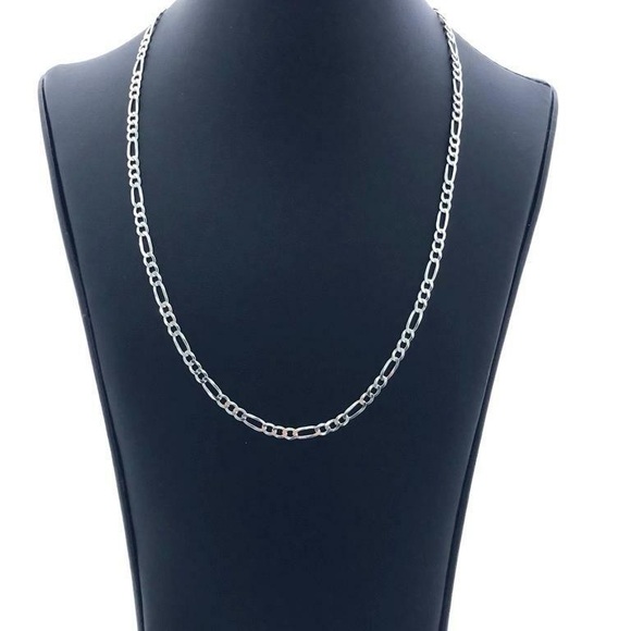 Brand new, silver 925 Figaro necklace. This is stylish Silver Chain Necklace. - Picture 2 of 8